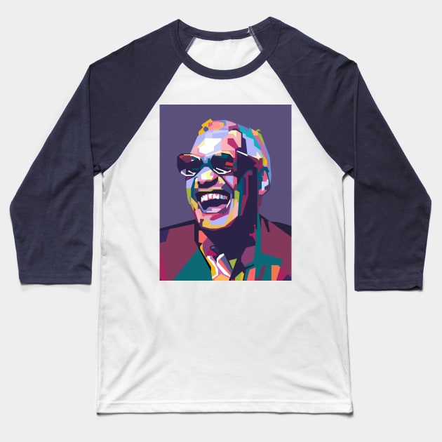 Abstract Ray Charles in WPAP Baseball T-Shirt by smd90